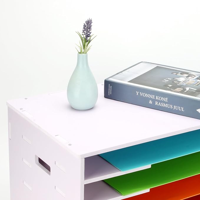 Construction Paper Organizer 18" x 12", 4 Tier Desktop File Storage Cardstock - Image 5