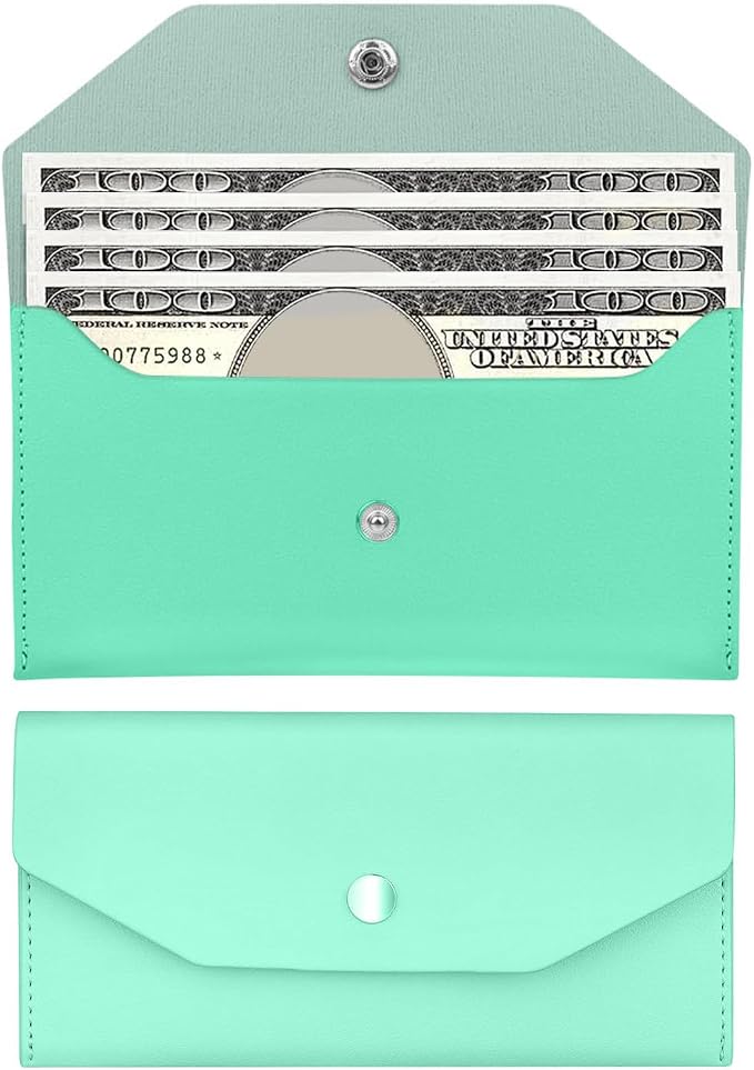 Pu Leather Cash Envelope Wallet by Unknown