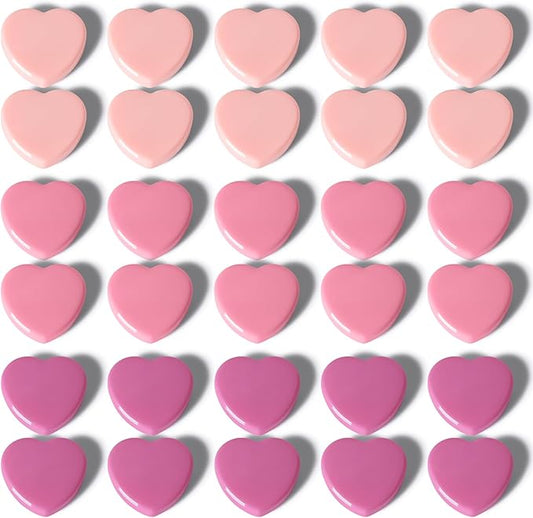 30PCS Heavy Duty Fridge Magnets - Small Cute Refrigerator Magnets for Whiteboard, Lockers & Kitchen, Cute Strong Magnets - Mini Decorative Magnet for Home, School, Office, Crafts, Locker (Pink)-DeskLoop Office