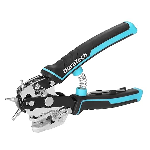DURATECH Leather Hole Punch, Heavy Duty Belt Hole Punch Plier by DURATECH
