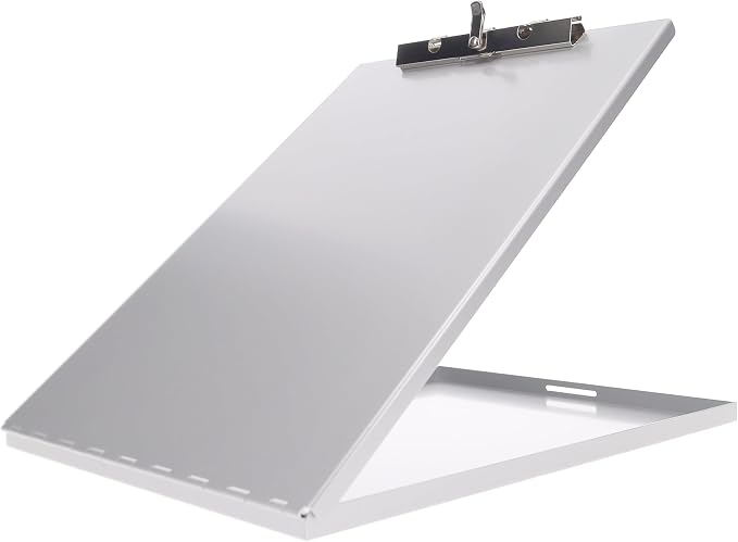 Saunders Silver Slim Metal Storage Clipboard, 8.5x11 Letter Size. Shatterproof - Image 9