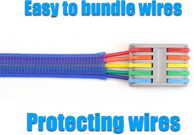 25ft PET Expandable Braided Cable Sleeve 5/8inch Pet Braided Cable Sleeve - Image 6