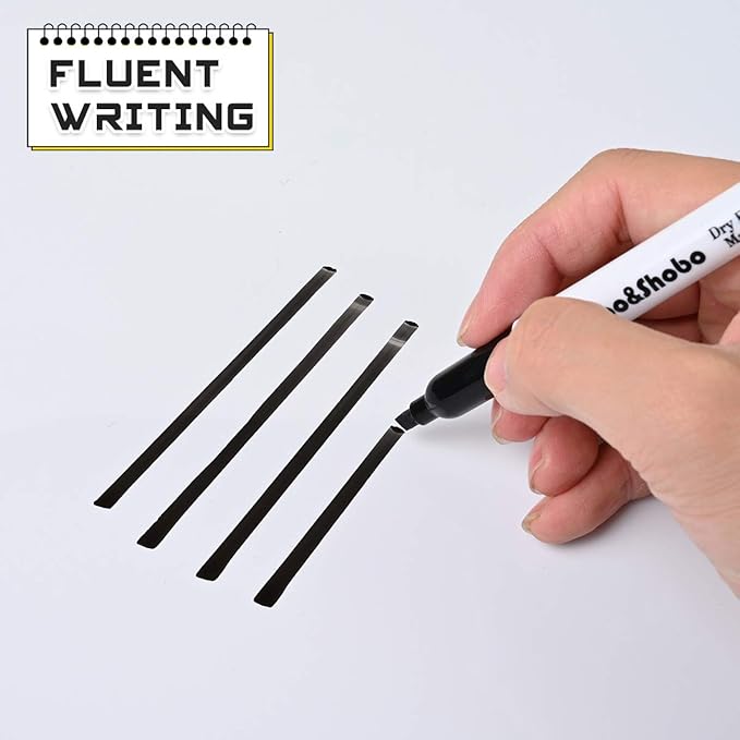 Dabo&Shobo Dry Erase Markers, （80 Count, Black,Chisel Tip）-White Board Markers/Pens ，Very Suitable for Writing on The School、 Office 、Home Dry Erase whiteboard Mirror Glass…-DeskLoop Office