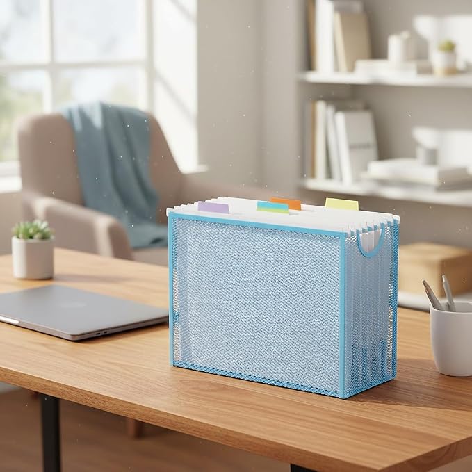 Hanging File Organizer, Letter-Size File Holder Filing Box - Image 6