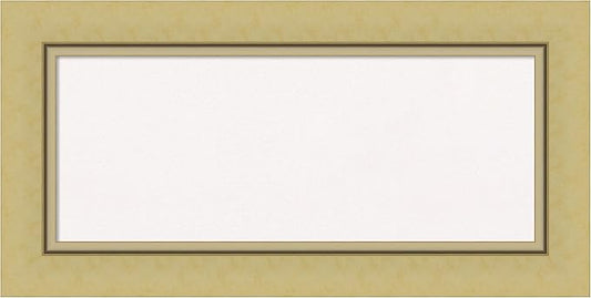 Amanti Art White Cork Board for Wall, 18x36 Vision Board with Gold Frame, Medium Corkboard Office Decor for Home Organization, Casual Corkboard Pinboard to Display Items for Home Organization in-DeskLoop Office