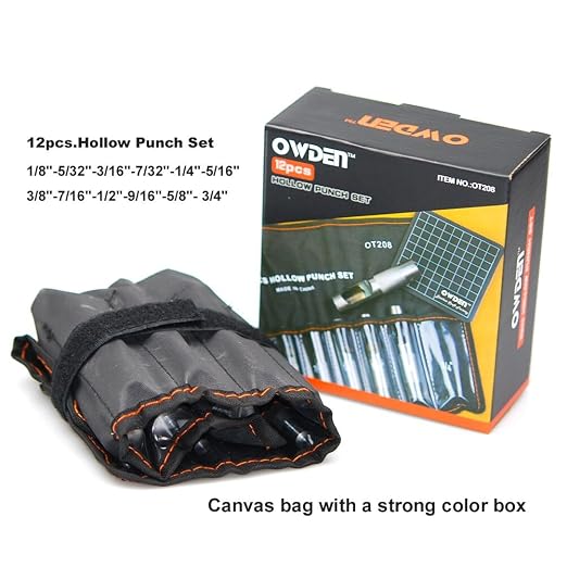 OWDEN 12Piece Leather Hole Punch Set - Image 7