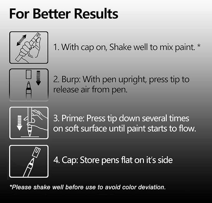 TFIVE Black Paint Marker Paint Pens - Image 7