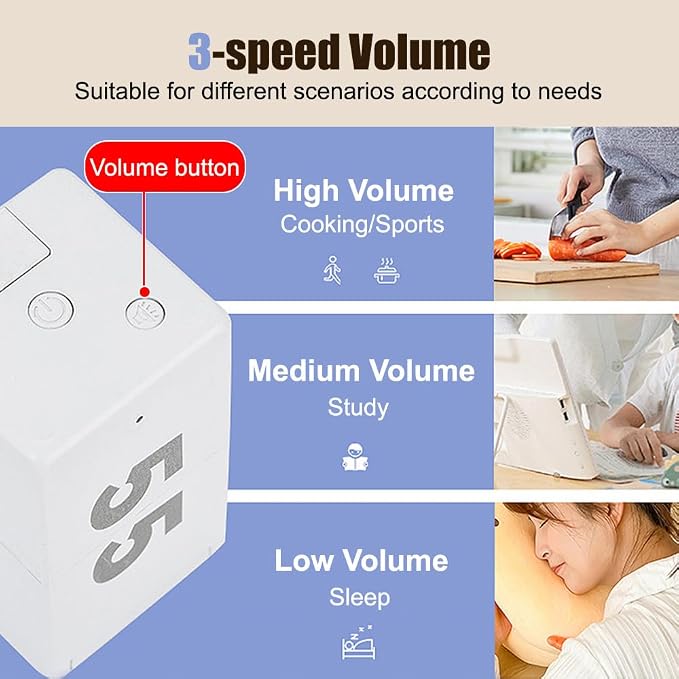 Pomodoro Timer Cube, Desk Productivity Time Management Tool - Image 6