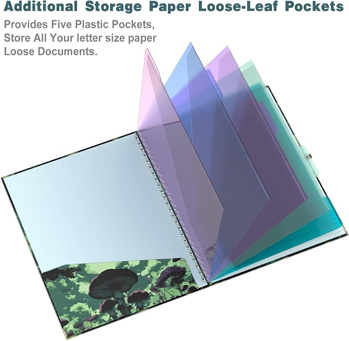 Hongri Clipboard Folio with Refillable Lined Notepad, 8.5 x 11 Folders with - Image 2