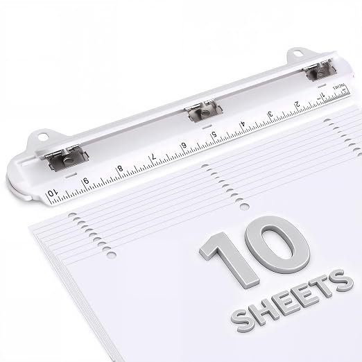 3 Hole Punch Portable Binder Punch by Eagle