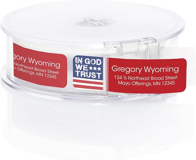 in God We Trust Rolled Address Labels/Roll of 250 Personalized Return Address by ArtisticDirect