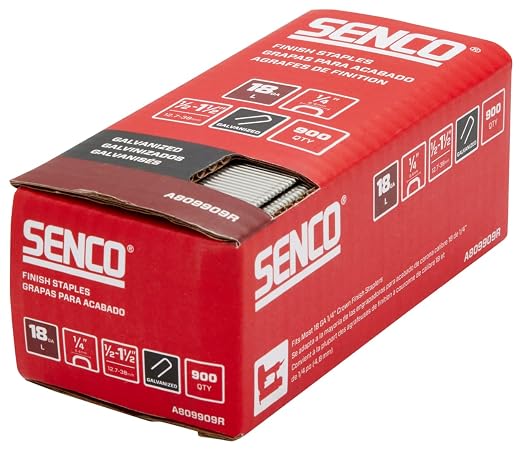 SENCO A809909R 18 Gauge, 1/4" Crown Finish Staples, 1/2" - Image 3