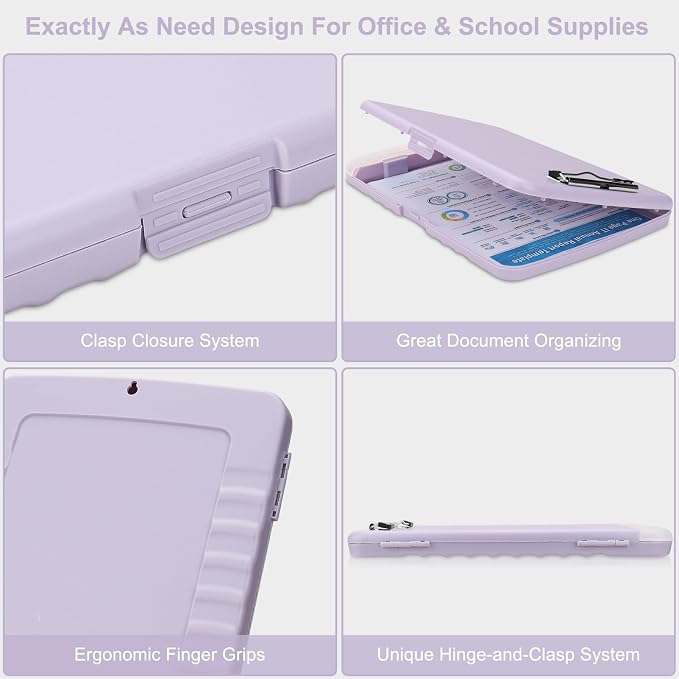 SFLHHDM Purple Clipboard, Clip Board 8.5x11, Teacher Clipboards - Image 4