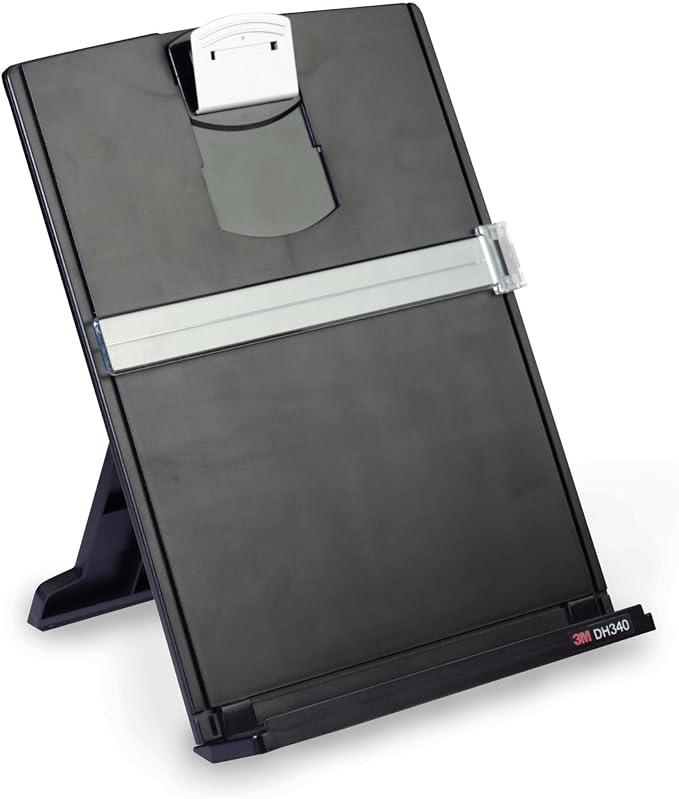 3M Desktop Document Holder Copy Holder, Adjustable Clip Holds Portrait and by Unknown
