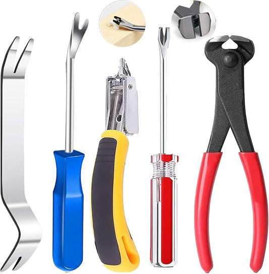 Upholstery Staple Remover Staple Puller Tack Puller Nail Remover Tool Set by Unknown