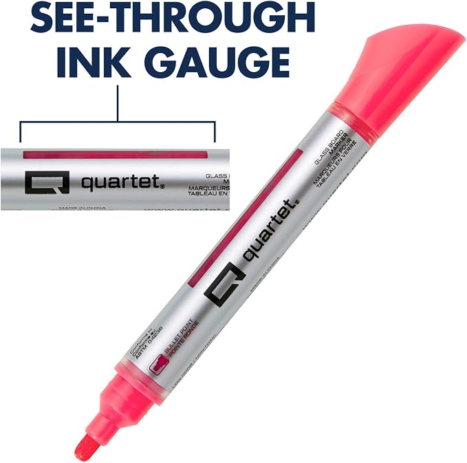 Quartet Dry Erase Markers, Glass Whiteboard Markers, Bullet Tip, 6 Pack - Image 6