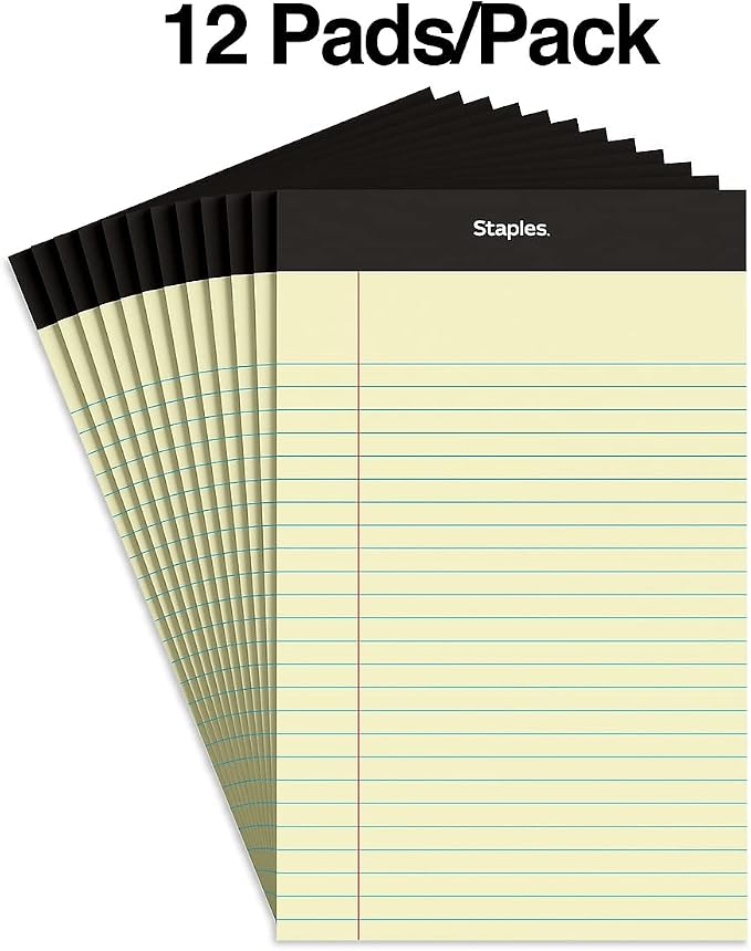TRU RED Legal Pads, 5” x 8”, Narrow Ruled, 50 Sheets/Pad - Image 2