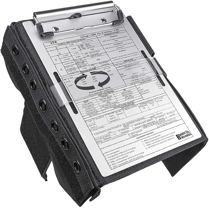 Pilot Kneeboard with Aluminum Clipboard. Compatible with 7.9 inch Apple iPad - Image 4