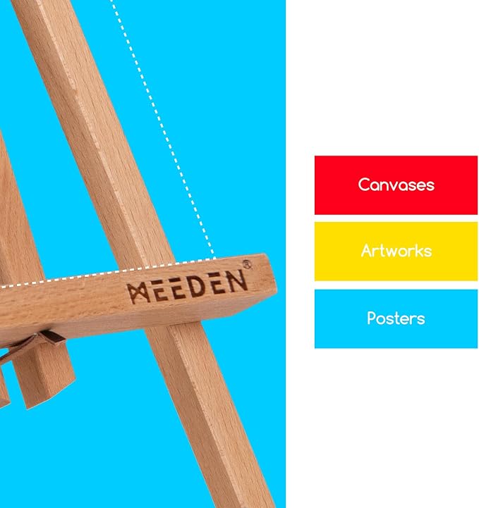 MEEDEN 12 Inch Small Tabletop Easel: 12 Pack Beech Wood Easel - Image 5