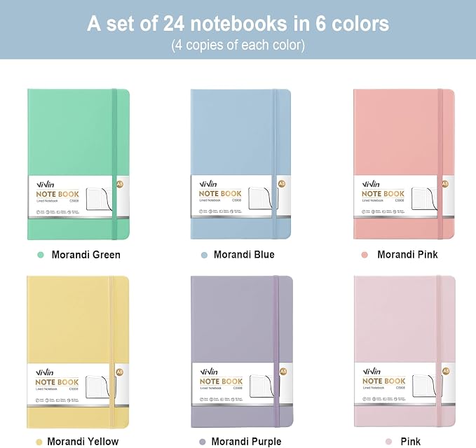 ViVin Lined Journal Notebooks for Professional Office Work, 192 Pages, Medium - Image 3