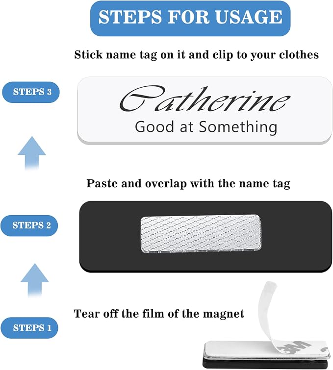 Magnetic Name Tags, Reusable Name Tags - Image 5