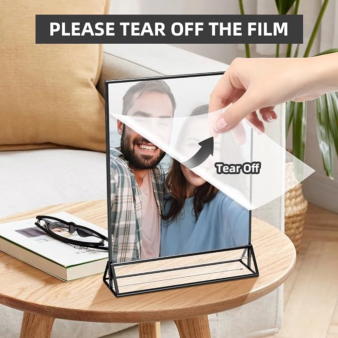 PPH-Sisy Acrylic Sign Holder 8.5X11 Clear Sign Holder, Double Sided Flyer Holder - Image 5