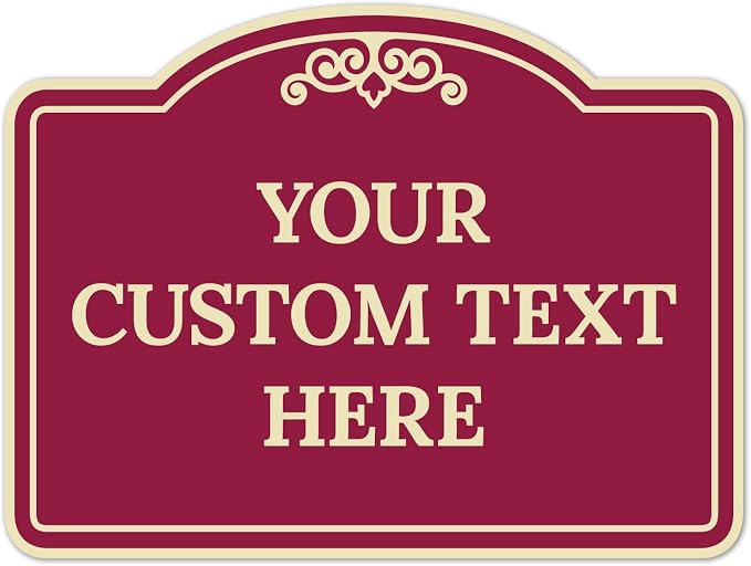 Custom Decorative Sign, Personalized Metal Sign by SigoSigns