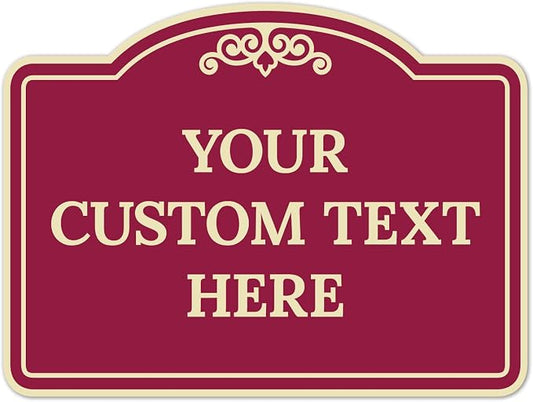 Custom Decorative Sign, Personalized Metal Sign by SigoSigns