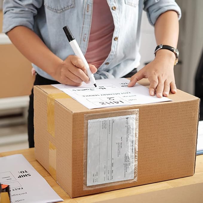 APQ Clear Top Loading Packing List Envelopes, 7 x 10 Inches. 1000 Pack Packing - Image 6