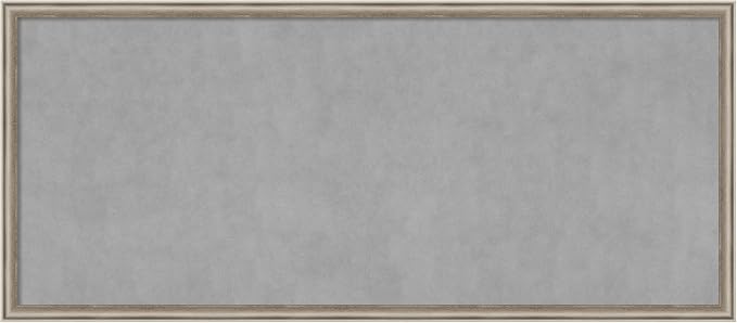 Amanti Art Silver Framed Magnetic Board 22x50 Oversize Vision Board by AmantiArt