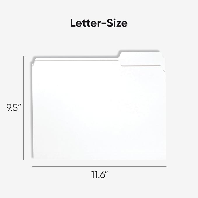 Smead Standard File Folders, 1/3-Cut Tabs, Letter Size| - Image 2
