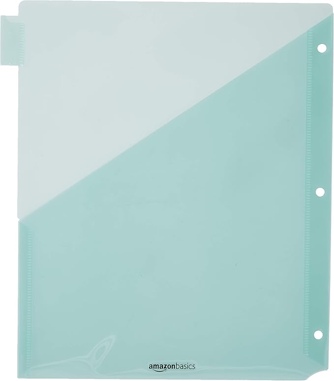 Amazon Basics Tab Dividers for 3 Ring Binder, Two Pocket, Letter Size, - Image 4
