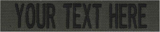 Custom Uniform Name Tapes Solid Colors. Olive Drab Webbing, 5 Inch Sew on by NORTHERNSAFARI