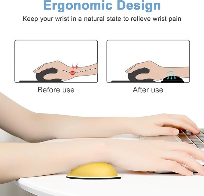 Dapesuom Mouse Wrist Rest, Ergonomic Memory Foam Mouse Wrist - Image 3