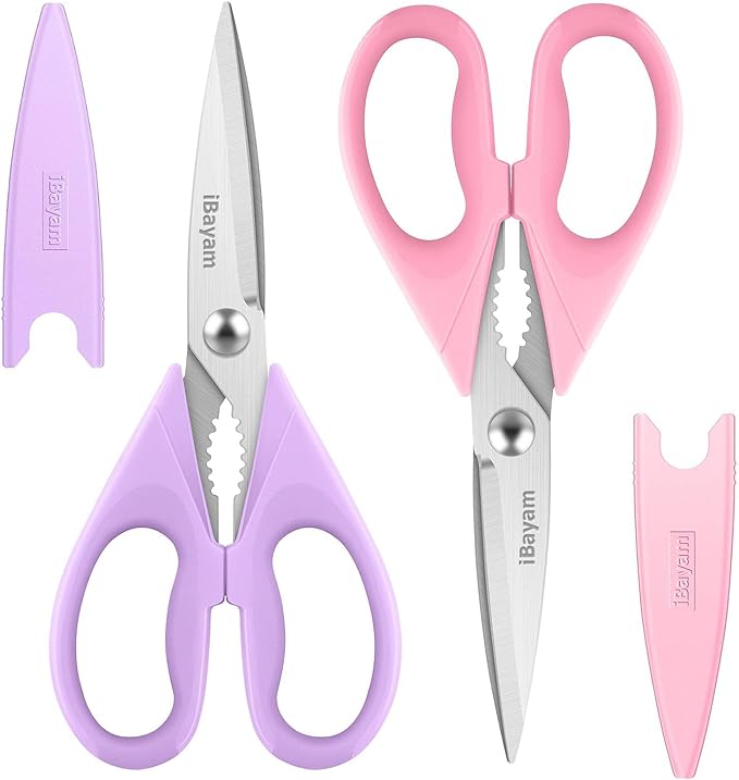 iBayam Kitchen Scissors, All Purpose Heavy Duty Meat Scissors, Poultry Shears by iBayamDirect