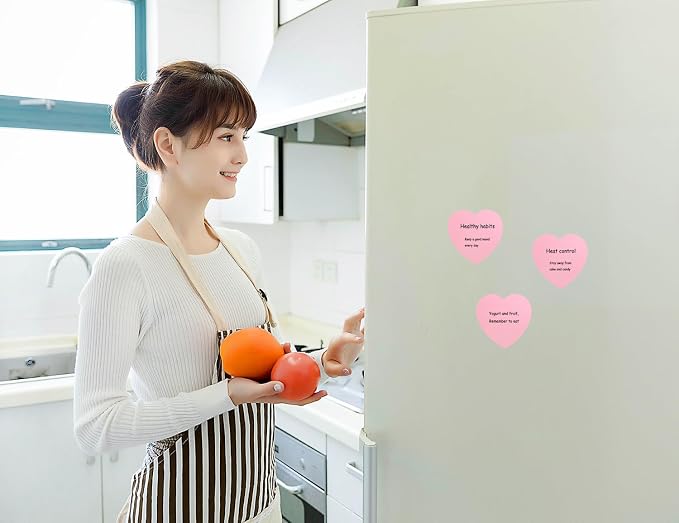 Mini Skater 2 Pack Kraft Paper Sticky Notes Heart Shaped Self-Stick Blank Book - Image 6