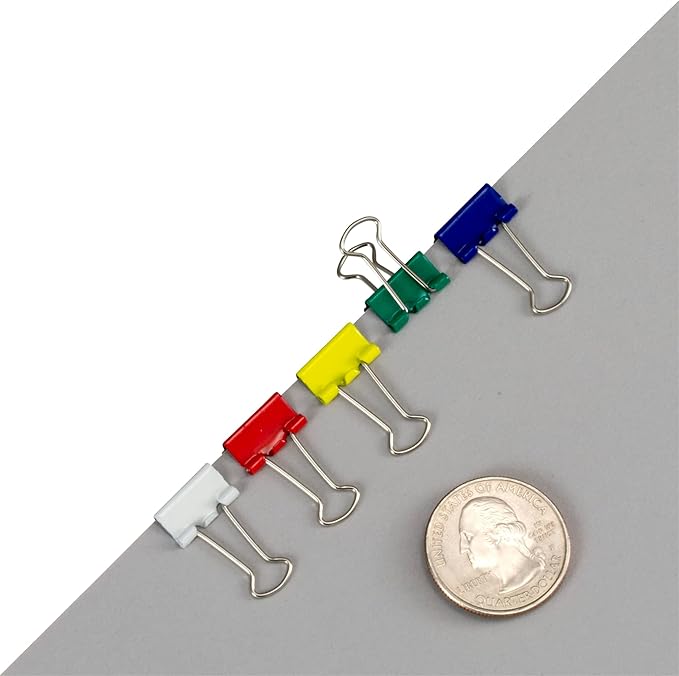 Officemate Micro Binder Clips, 100 Clips per Tub - Image 4