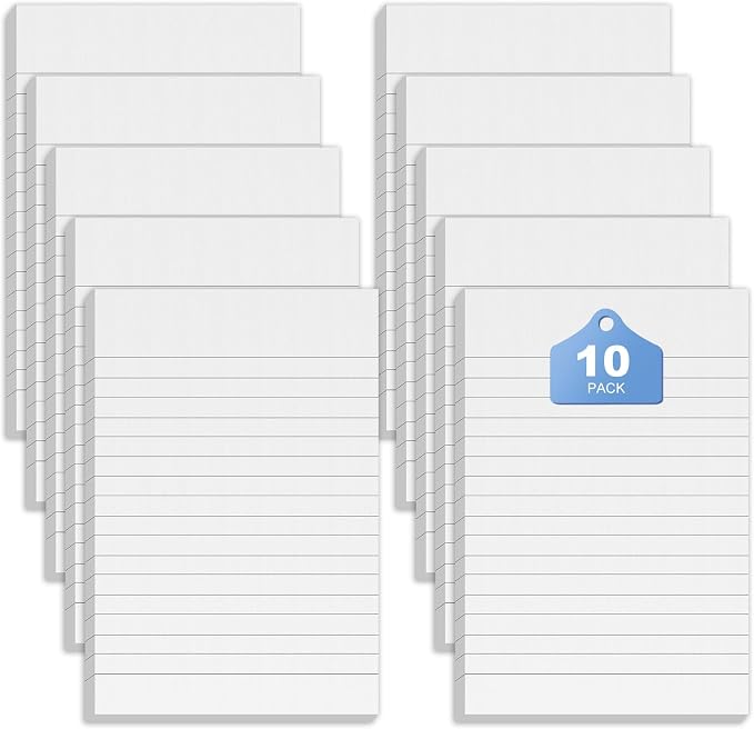10 Pack Note Pads Small 4x6 In Lined Writing Memo Pads Refills Scratch Pads | by notepads