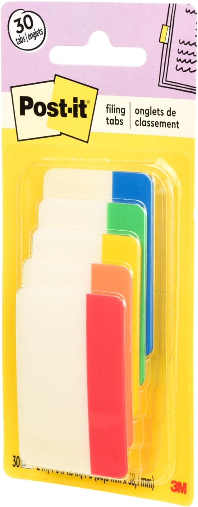 Post-it Sticky Tabs, 2 in. x 1.5 in., 5 Pads of Book Tabs in Assorted Colors - Image 9