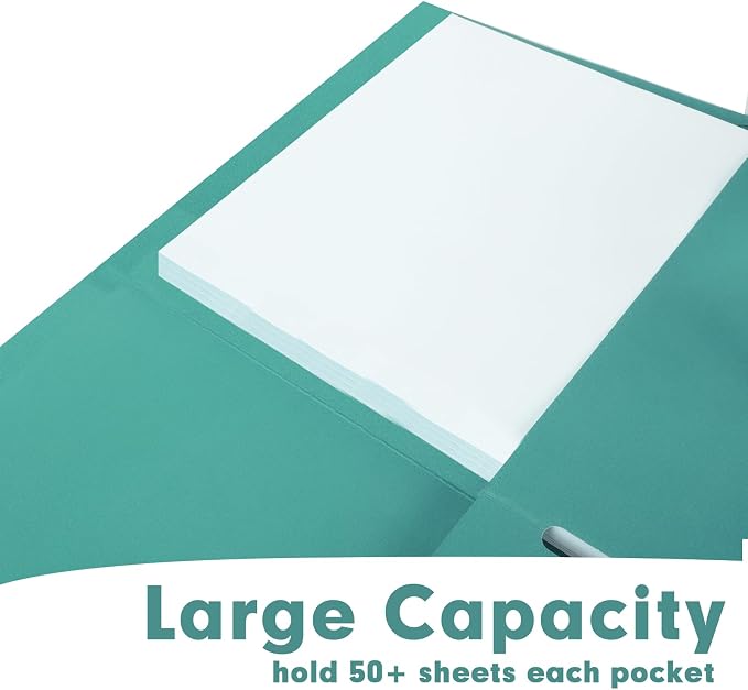Two Pocket Folders, RAZCC 75 Pack 2 Pocket Folders Fit Letter Size Paper - Image 5