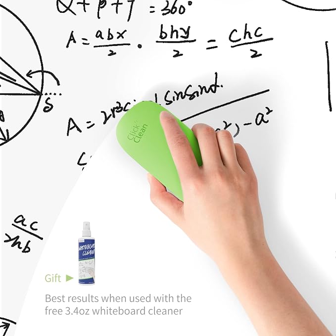 CLICK CLEAN Replaceable Dry Erase Board Eraser, 4-in-1 Magnetic Whiteboard - Image 3