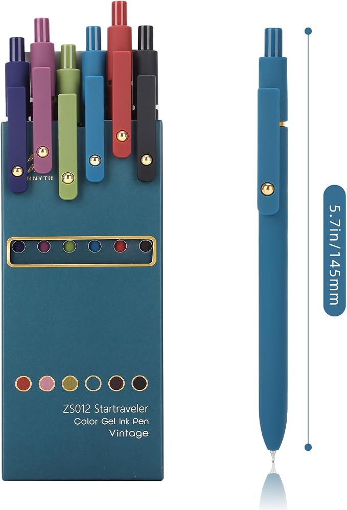 Ddaowanx Colorful Gel Pens, 0.5mm Fine Point Retractable, Cute Pens - Image 2