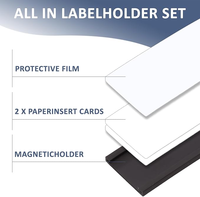 Magnetic Labels, 2x4 Inch C-Shape Magnetic Tool Box Labels, Magnetic Label - Image 4
