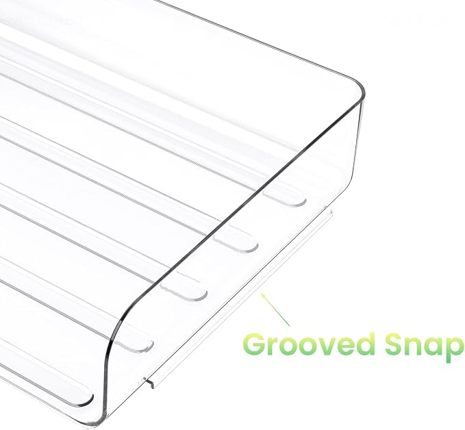 Tomorotec Desk Letter Tray Set, A4 Size Clear PET Stackable Document Organizer - Image 6
