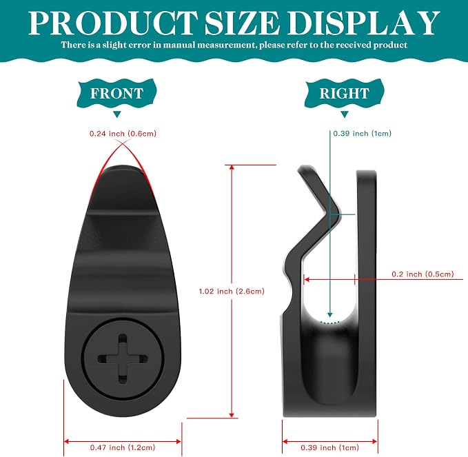 Outdoor String Lights Clips, Weatherproof Cable Hanger Hooks - Image 7
