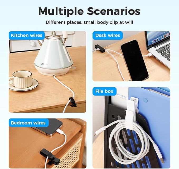 Movable Cord Holder for Nightstand, 2026 New Upgrade Cord Organizer Holder - Image 5