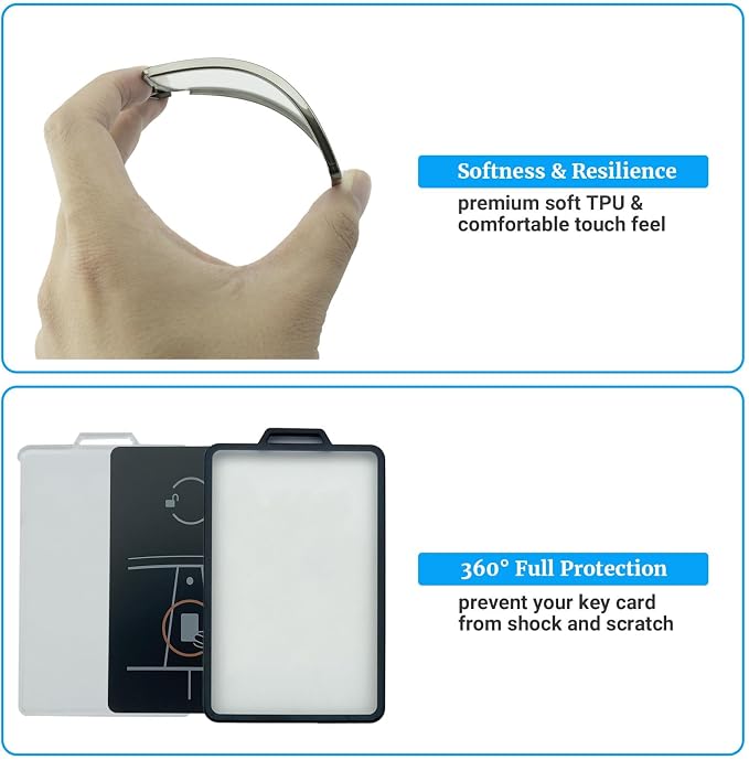 Joouheax Transparent Card Key Holder - Image 4