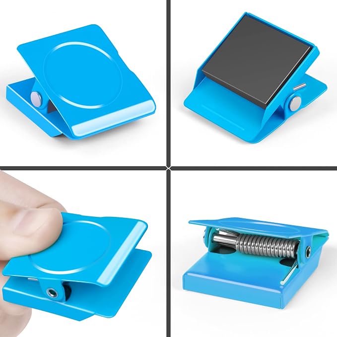 Grtard 6 Pack Magnetic Clips Heavy Duty, Fridge Magnets Clips, Strong Magnets - Image 2