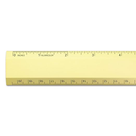 Alumicolor Aluminum Desk Ruler - Image 2