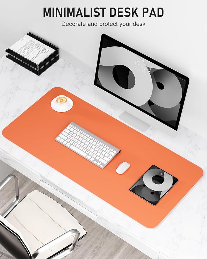 Desk Pad, 23.6" x 13.8" PU Leather Non-Slip Desk Mat Large Mouse Pad - Image 2